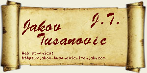 Jakov Tušanović vizit kartica